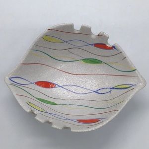 Vintage MCM Fine Ceramic Hand Painted Ashtray Giftcraft Japan